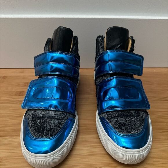 Maison Marigela Double Velcro High Top Sneakers - Picture 2 of 7